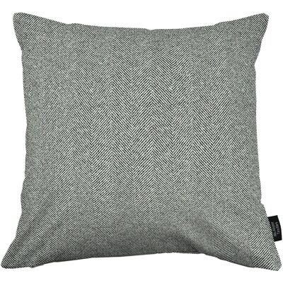Herringbone Charcoal Grey Cushion_43cm x 43cm