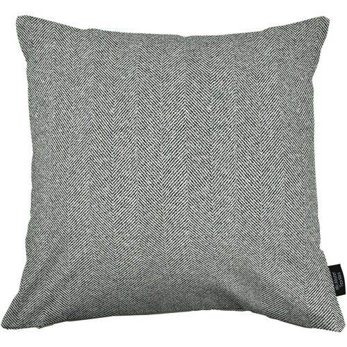 Herringbone Charcoal Grey Cushion_49cm x 49cm