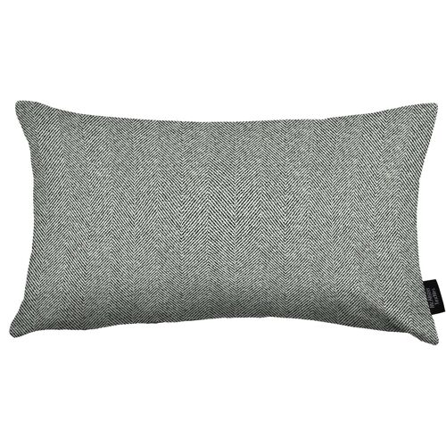 Herringbone Charcoal Grey Cushion_50cm x 30cm