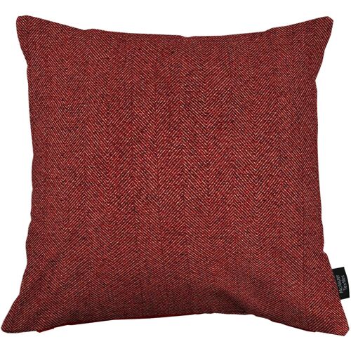 Herringbone Red Cushion_43cm x 43cm