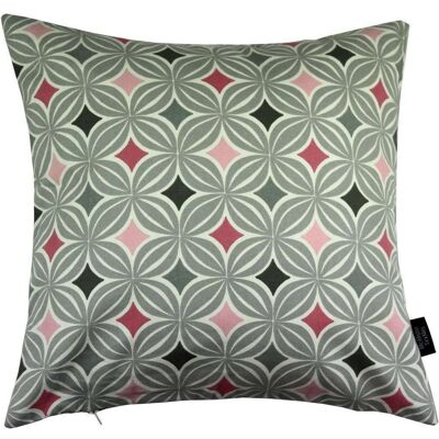 Laila Cotton Print Blush Pink Cushion_43cm x 43cm