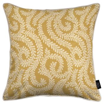 Coussin Little Leaf Jaune Ocre_50cm x 30cm 1