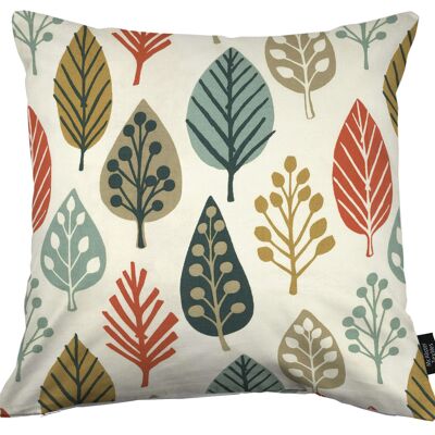 Magda Cotton Print Burnt Orange Cushion_60cm x 40cm