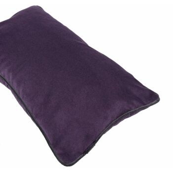 Coussin Velours Violet Aubergine Mat_60cm x 60cm 4