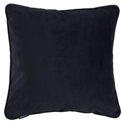 Matt Black Velvet Cushion_50cm x 30cm
