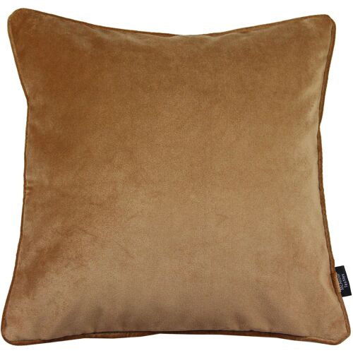 Matt Caramel Gold Velvet Cushion_49cm x 49cm