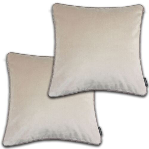 Matt Champagne Gold Velvet 43cm x 43cm Cushion Sets_Set of 2