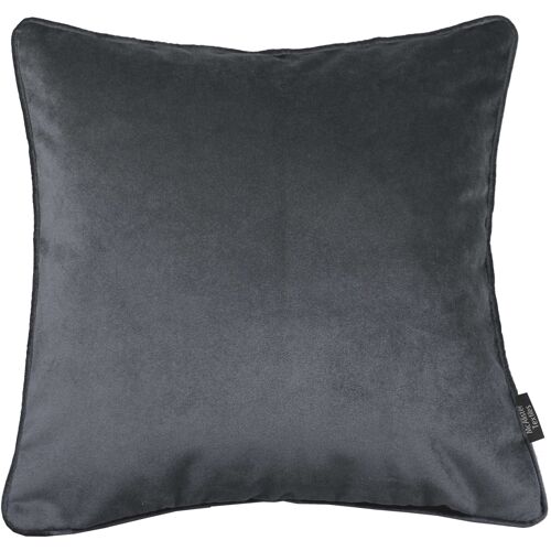 Matt Charcoal Grey Velvet Cushion_43cm x 43cm