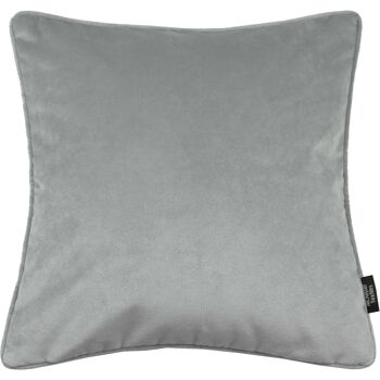 Coussin Velours Gris Tourterelle Mat_43cm x 43cm 1