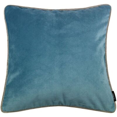 Matt Duck Egg Blue Velvet Cushion_43cm x 43cm