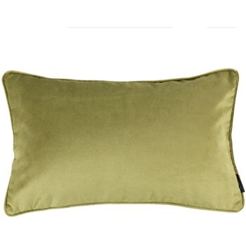 Coussin Velours Vert Citron Mat_50cm x 30cm 3