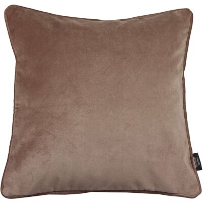 Matt Mocha Brown Velvet Cushion_49cm x 49cm