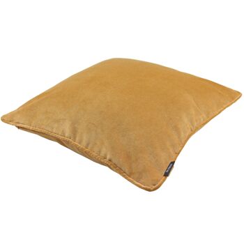 Coussin Velours Jaune Ocre Mat_43cm x 43cm 2