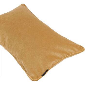 Coussin Velours Jaune Ocre Mat_43cm x 43cm 4