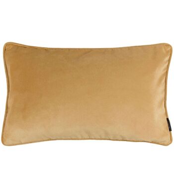 Coussin Velours Jaune Ocre Mat_49cm x 49cm 3