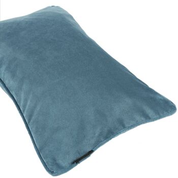 Coussin Velours Bleu Pétrole Mat_60cm x 40cm 4