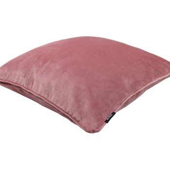 Coussin en velours rose blush mat_49cm x 49cm 2