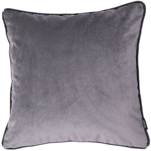 Matt Soft Silver Velvet Cushion_43cm x 43cm
