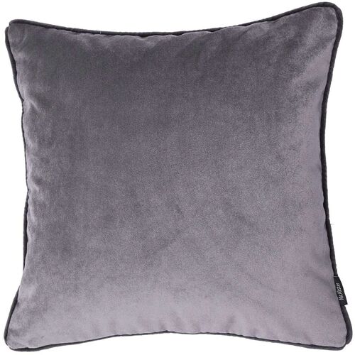 Matt Soft Silver Velvet Cushion_49cm x 49cm