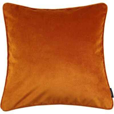 Matt Burnt Orange Velvet Cushion_60cm x 60cm