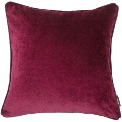 Matt Wine Red Velvet Cushion_43cm x 43cm