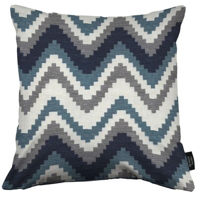 Navajo Navy Blue Striped Cushion_49cm x 49cm