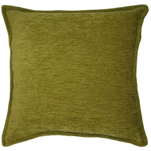 Plain Chenille Lime Green Cushion_50cm x 30cm