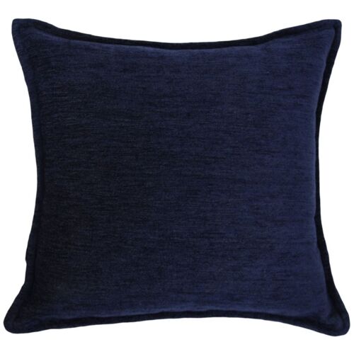 Plain Chenille Navy Blue Cushion_60cm x 60cm