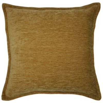 Plain Chenille Mustard Yellow Cushion_43cm x 43cm