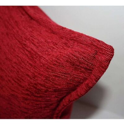 Plain Chenille Red Cushion_43cm x 43cm
