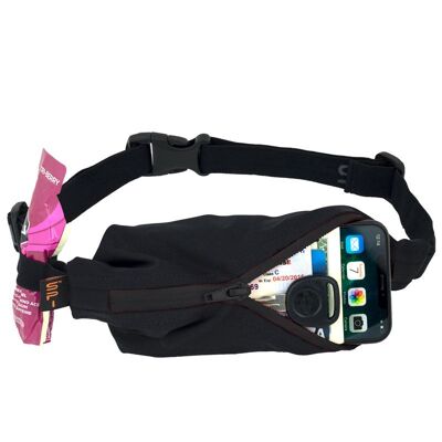 Spibelt performance black with turquoise zip