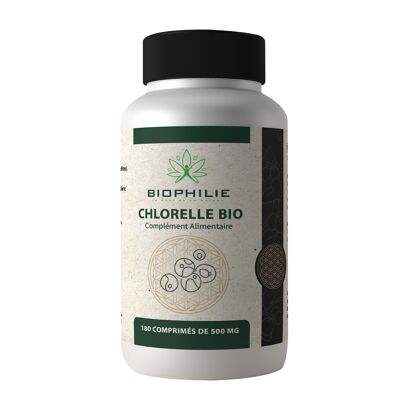 Organic Chlorella 180 tablets of 500mg