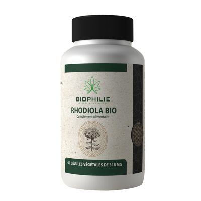 Organic Rhodiola 60 vegetable capsules of 318mg