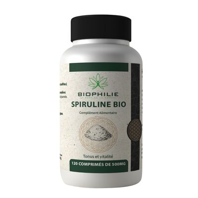 Organic Spirulina 120 Tablets of 500mg