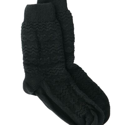 Women's merino wool socks - Maïté the Irishwoman in Black