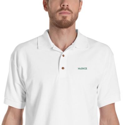 McInce Embroidered Polo Shirt - White