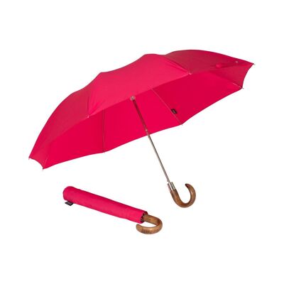 British Hand-Made Ince Folding Umbrella - Cerise