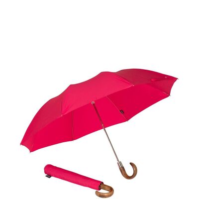 British Hand-Made Ince Folding Umbrella - Cerise
