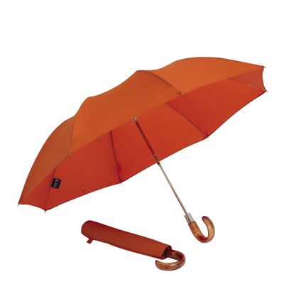 British Hand-Made Ince Folding Umbrella - Orange