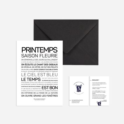 Affiche format mini Printemps, saison fleurie