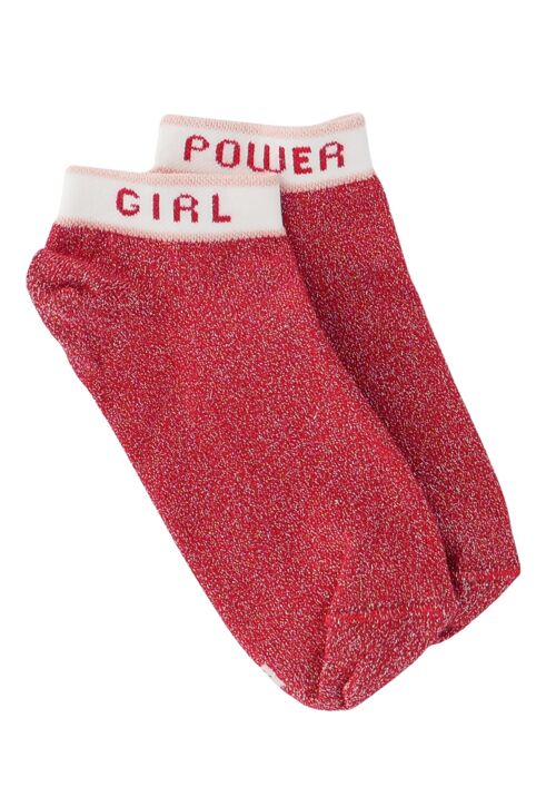 Chaussettes femme coton bio lurex - Justine Power