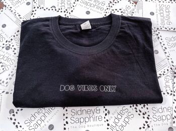 Dog Lover T Shirt 'Adopt Don't Shop' Tee Blanc ou Noir, SKU073 4