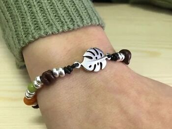 Bracelet mini monstera couleur 2