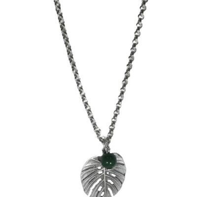 monstera maxi necklace