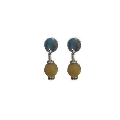 Boucles d'oreilles boule de cristal