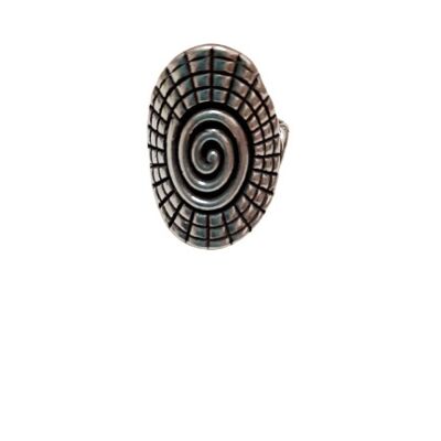 oval spiral ring