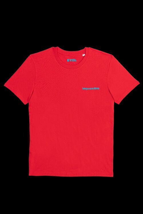 Possible T-shirt col rond rouge