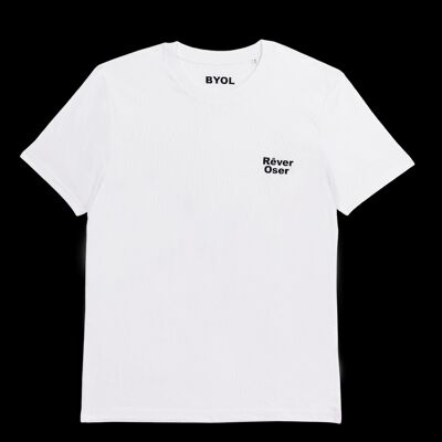 Dream Dare Weißes T-Shirt mit Rundhalsausschnitt