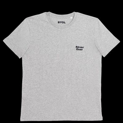 Dream Dare Graues T-Shirt mit Rundhalsausschnitt