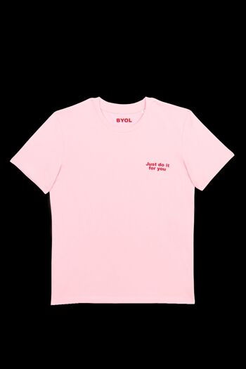 Just do it for you T-shirt col rond rose 2